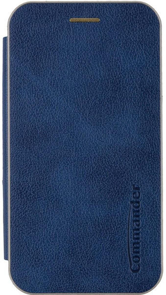 Peter Jäckel COMMANDER CURVE Book Case DELUXE für Apple iPhone 14/ 13 Elegant Royal Blue (20301)