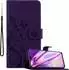 Cadorabo Flower Book Hülle für Realme 5 PRO / Realme Q (Realme 5 Pro) Violett