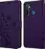 Cadorabo Flower Book Hülle für Realme 5 PRO / Realme Q (Realme 5 Pro) Violett