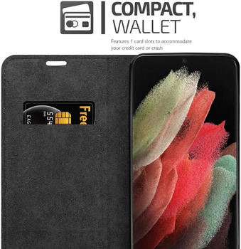 Cadorabo Book Invisible Magnet Cover (Galaxy S21 Ultra) Türkis