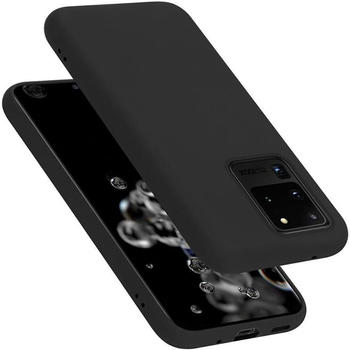 Cadorabo TPU Liquid Silicone Case Cover (Galaxy S20 Ultra) Schwarz
