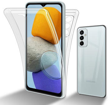 Cadorabo TPU 360 Grad Case Hülle für Samsung Galaxy M23 5G (Galaxy M23 5G) Transparent
