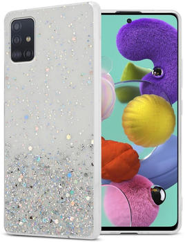Cadorabo TPU Cover funkelnder Glitter (Galaxy A51 5G) Transparent