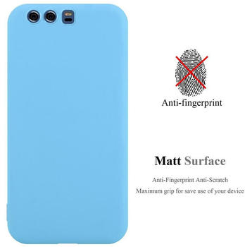 Cadorabo Hülle für Huawei P10 PLUS Schutzhülle in Blau Handyhülle TPU Silikon Etui Case Cover