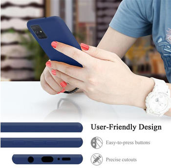 Cadorabo Schutzhülle für Samsung Galaxy A51 4G / M40s Hülle in Blau Handyhülle Case Cover TPU Etui
