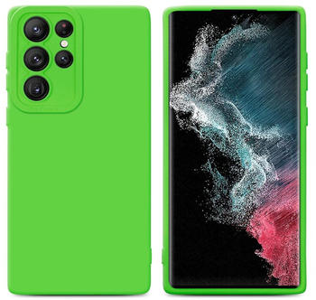 Cadorabo Hülle für Samsung Galaxy S22 ULTRA Schutz Hülle in Grün TPU Silikon Etui Case Handyhülle