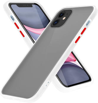 Cadorabo Hülle für Apple iPhone 11 Schutz Hülle in Transparent Handyhülle Hybrid Schutzhülle Etui TPU Silikon