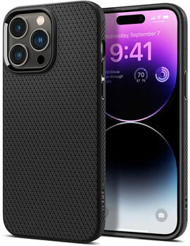 Spigen Schutzh&uuml;lle Liquid Air f&uuml;r iPhone 14 Pro Max, Schwarz