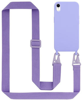 Cadorabo TPU Cover Handy Kette Liquid (iPhone XR) Violett