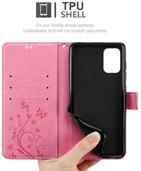 Cadorabo Flower Book Cover (Galaxy A51) Rosa