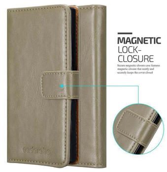 Cadorabo Hülle für HTC ONE M9 Schutzhülle in Braun Handyhülle Book Tasche Case Etui Luxury