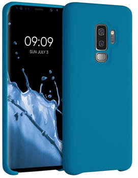 kwmobile Hülle kompatibel mit Samsung Galaxy S9 Plus - Hülle Silikon gummiert - Handyhülle - Handy Case in Karibikblau