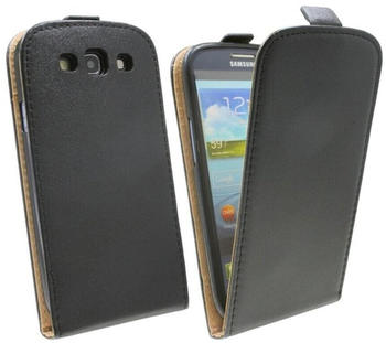 COFI1453 Samsung Galaxy S3 Neo Handyhülle Tasche Flip Case Schwarz