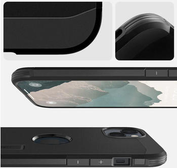 Spigen Schutzh&uuml;lle Tough Armor Mag mit MagSafe f&uuml;r iPhone 14, Schwarz