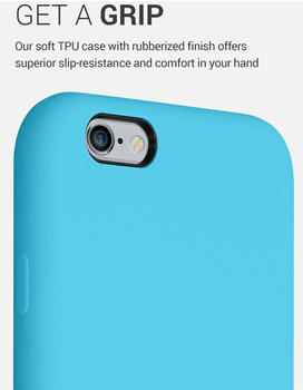 kwmobile Hülle kompatibel mit Apple iPhone 6 / 6S - Hülle Silikon gummiert - Handyhülle - Handy Case in Meerblau