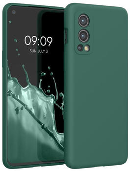 kwmobile Hülle kompatibel mit OnePlus Nord 2 5G - Hülle Silikon gummiert - Handyhülle - Handy Case in Blaugrün