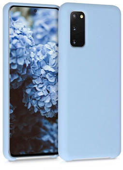 kwmobile Hülle kompatibel mit Samsung Galaxy S20 - gummiert - in Hellblau matt
