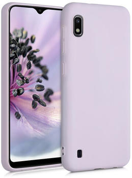 kwmobile Hülle kompatibel mit Samsung Galaxy A10 - Hülle Silikon - Soft Handyhülle - Handy Case in Purple Cloud