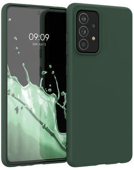 kwmobile Hülle kompatibel mit Samsung Galaxy A52 / A52 5G / A52s 5G - Hülle Silikon - Soft Handyhülle - Handy Case in Moosgrün
