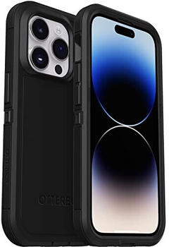 OtterBox Defender XT Hülle für iPhone 14 Pro mit MagSafe stoßfest ultra-robust schützende Hülle 4x getestet nach Militärstandard Schwarz