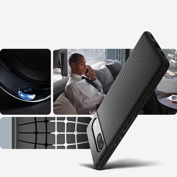 Spigen Schutzh&uuml;lle Liquid Air f&uuml;r Pixel 7A, Schwarz