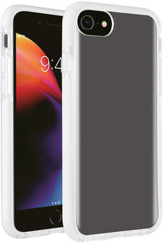 Vivanco Rock Solid, Anti Shock Schutzhülle für iPhone SE, 8, 7, 6s Transparent, weißer Rahmen