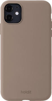 holdit Silicone Case Backcover Apple iPhone 11/XR Mocha Brown