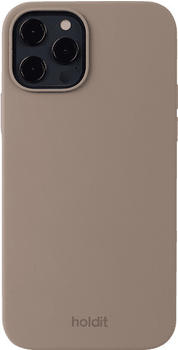 holdit Silicone Case Backcover Apple iPhone 12/12 Pro Mocha Brown