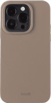 holdit Silicone Case Backcover Apple iPhone 14 Pro Mocha Brown