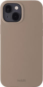 holdit Silicone Case Backcover Apple iPhone 14/13 Mocha Brown