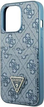 Guess Hard Cover 4G Saffiano Double Card Blue, für Apple iPhone 13 Pro, GUHCP13LP4TPB (GUHCP13LP4TPB)