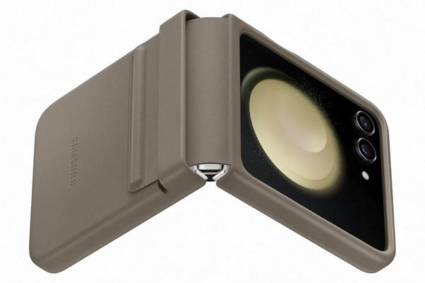 Samsung Flap Eco-Leather Case (Galaxy Z Flip5) Etoupe
