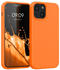kwmobile Hülle kompatibel mit Apple iPhone 13 Mini - Hülle Silikon gummiert - Handyhülle - Handy Case in Fruity Orange