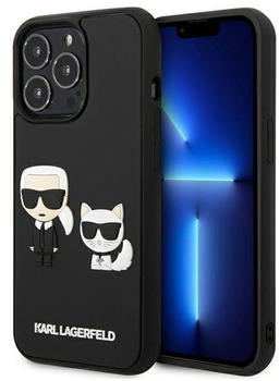 Karl Lagerfeld and Choupette 3D Hardcase (iPhone 13) Schwarz