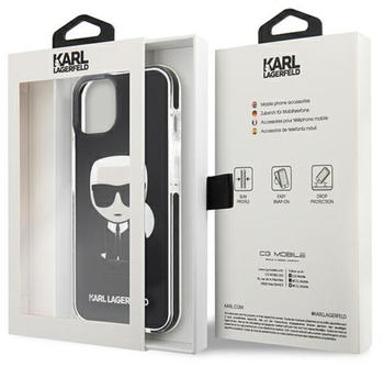 Karl Lagerfeld KLHCP13STPEIKK iPhone 13 mini 5,4" hardcase czarny/black Iconik Karl (iPhone 13 mini) Schwarz