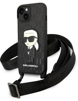 Karl Lagerfeld KLHCP14SSTKMK iPhone 14 6.1" black/black hardcase Monogram Ikonik Patch (iPhone 14)