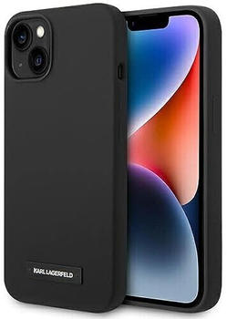 Karl Lagerfeld KLHMP14SSLMP1K iPhone 14 6,1" hardcase czarny/black Silicone Plaque Magsafe (iPhone 14)