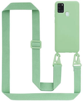 Cadorabo TPU Cover Handy Kette Liquid (Galaxy A21s) Grün