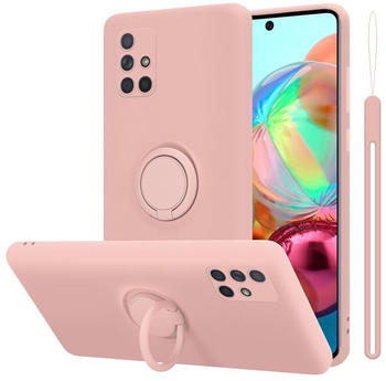 Cadorabo TPU Liquid Ring Silicone Case Hülle (Galaxy A51, Galaxy M40s) Pink