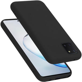 Cadorabo TPU Liquid Silicone Case Cover (Galaxy Note 10 Lite, Galaxy A81, Galaxy M60) Schwarz