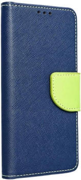 Cofi Fancy Hülle für SAMSUNG GALAXY A54 5G Handy Hülle Brieftasche mit Standfunktion, Kartenfach Blau-Grün