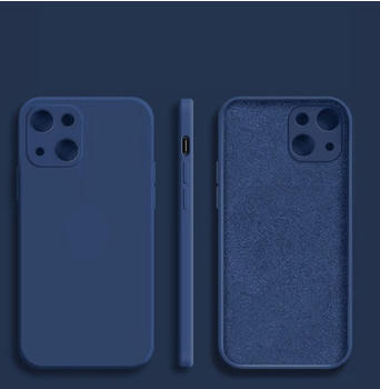 Cofi Bunt Case Hülle mit Kameraschutz Back Cover Bumper Silikon Schutzhülle kompatibel mit iPhone 13 Pro Max Blau