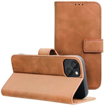 Cofi Tasche Holster TENDER Buch Schutzhülle Magnet Standfunktion Hülle für Samsung Galaxy S22 Ultra (SM-908B) Braun