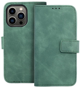 Cofi Tasche Holster TENDER Buch Schutzhülle Magnet Standfunktion Hülle kompatibel mit iPhone 13 Pro Max Grün
