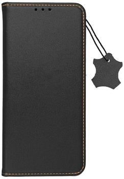 Cofi Echtleder Smart Pro Hülle kompatibel mit Samsung Galaxy A54 5G schwarz