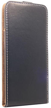 Cofi Flip Case kompatibel mit XIAOMI REDMI 12C Handy Tasche vertikal aufklappbar Schutzhülle Klapp Hülle Schwarz