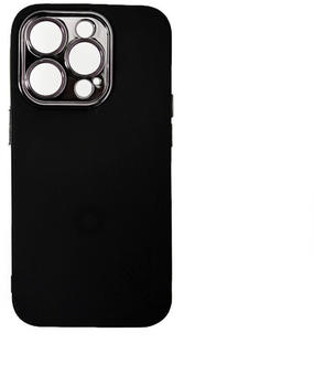 Cofi Hülle mit Kameraschutz Back Cover Bumper TPU Schutzhülle kompatibel mit iPhone 14 Pro Max Schwarz