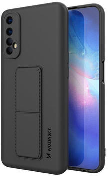 Cofi Kickstand Hülle Bumper aufstellbar für Iphone 7 Silikon Hard Case Zubehör mit integriertem Magneten Schwarz