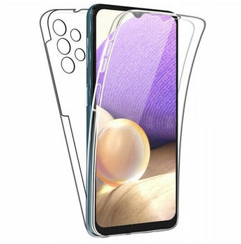 Cofi 360° Full Body Silikon Case für Samsung Galaxy A54 5G Schutz Hülle Handy Tasche Schale Bumper transparent