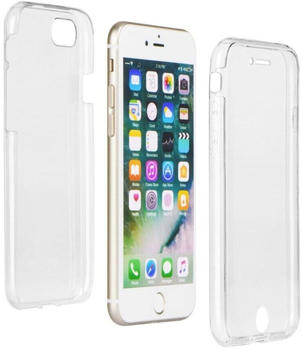 Cofi 360° Rundum Full Body Schutzhülle kompatibel mit iPhone 14 Silikon Hülle Etui Case Cover Silikontasche in Transparent